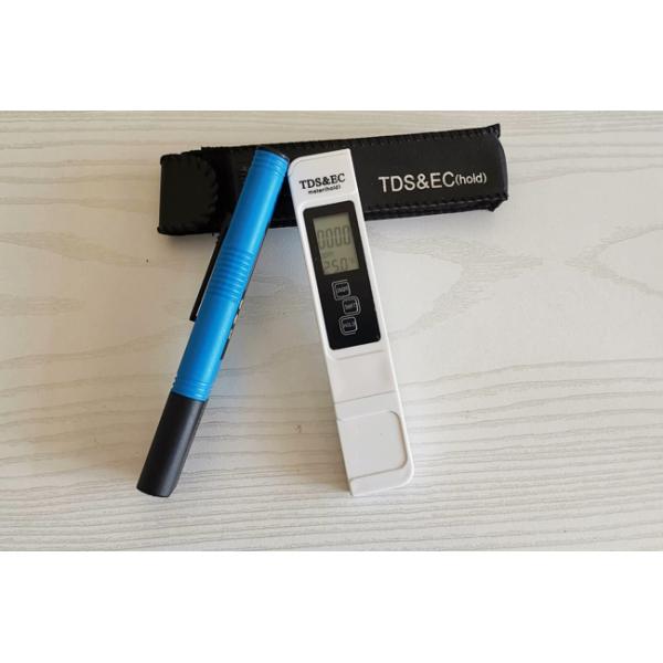 High Precision 3 In 1 TDS And EC Meter Titanium Alloy Probe 3V Button Battery