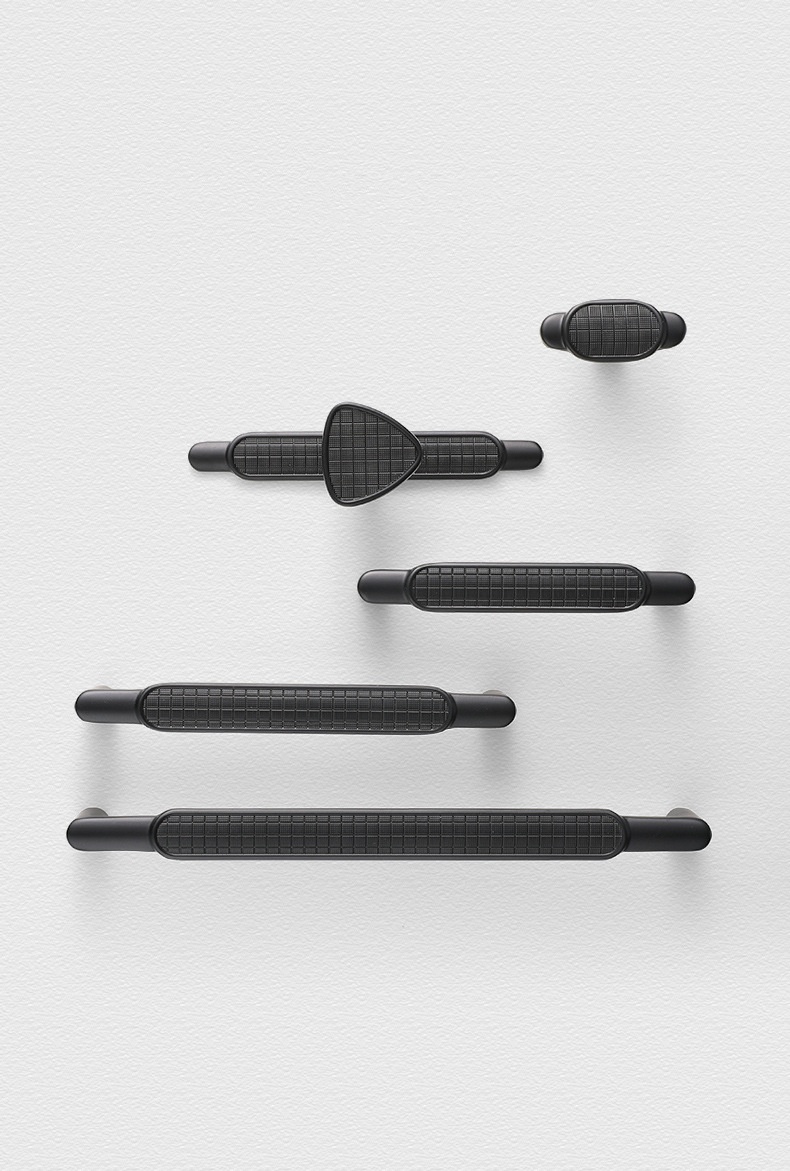 Modern Simple New Chinese Single Double Hole Cabinet Drawer Knobs Wardrobe Handles and Furniture Hardware Accessories