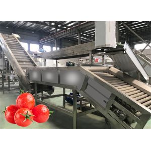 Complete sauce processing machine for tomato processing plants
