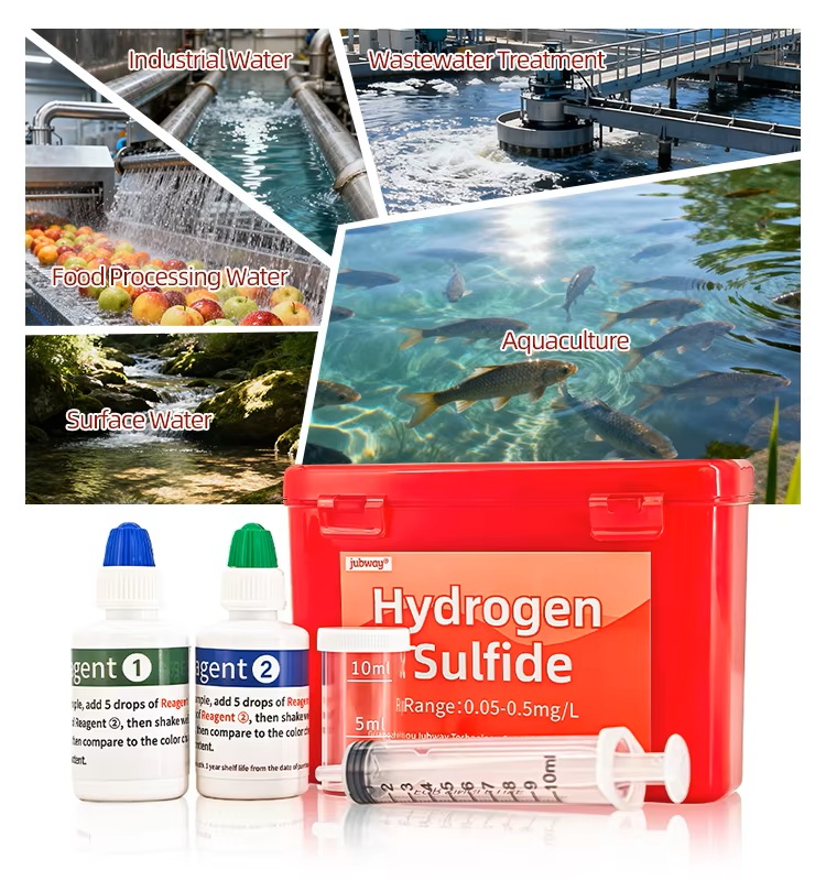 Hydrogen Sulfide Test Kit, Water Quality Detection Reagent Kit