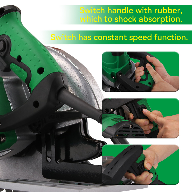 9-Inch Electric Handheld Circular Saw with Inverted Table Function for Woodworking Portable Wood Cutting Power Tool