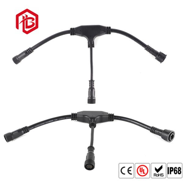 T-Type Tee Waterproof Wire, Floor Heating Farm, Breeding Light String, Parallel Wire, Outdoor LED Waterproof Connector