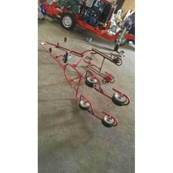 Quad Conductor Inspection Trolley For Ultra High Voltage Transmission Lines