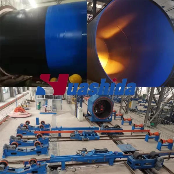 3LPE Coating Pipe Production Line with FBE Internal Coating and Medium-Frequency Heating System for Steel Pipe Anti-Corrosion