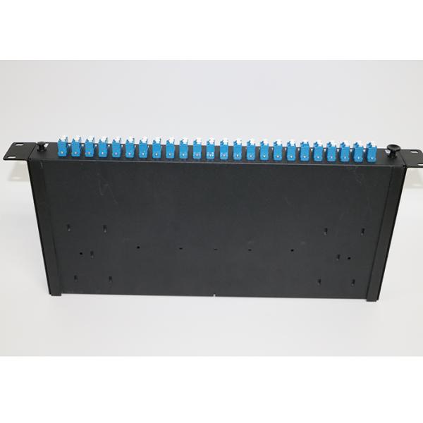 1U 24 Port LC Duplex Fiber Optic Junction Box for Optical network , Standard size