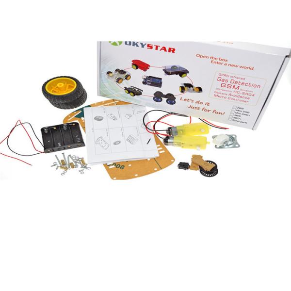 2WD Line Tracing Smart Car Chassis With Speed Encoder Strong Magnetism Motor