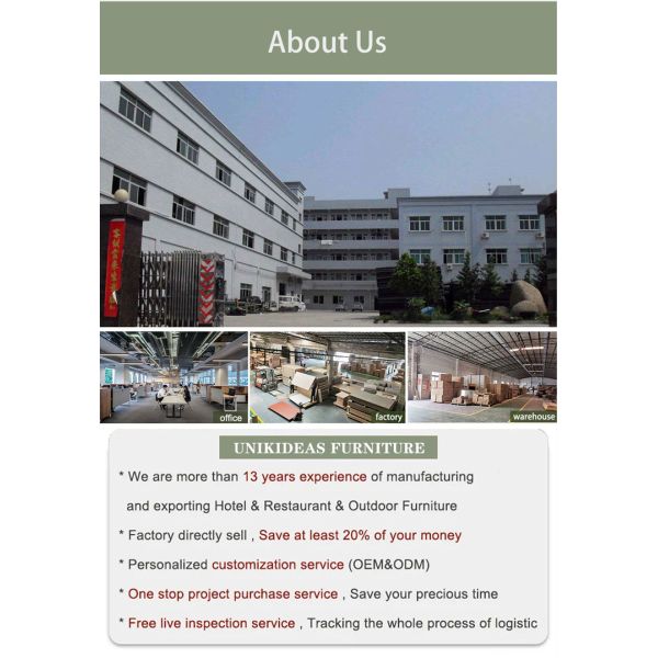 Customized High-End Commercial Hotel Restaurant Table and Chair Furniture Hotel Furniture Set