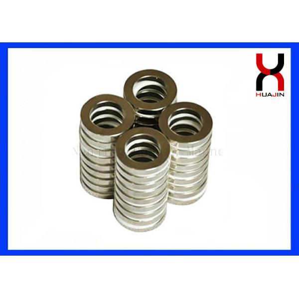 Customized Ring Shaped Magnet / Industrial NdfeB Magnet Ring With Nickle Plating