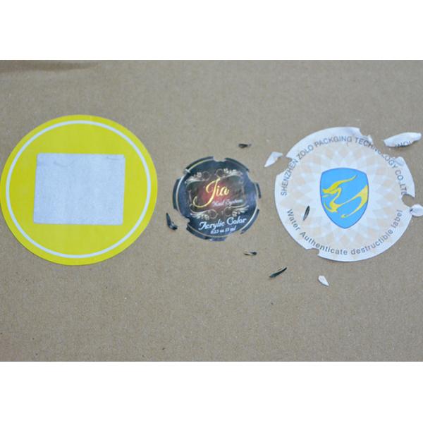 Custom Size Plain Sticker Roll , Removable Tamper Resistant Labels