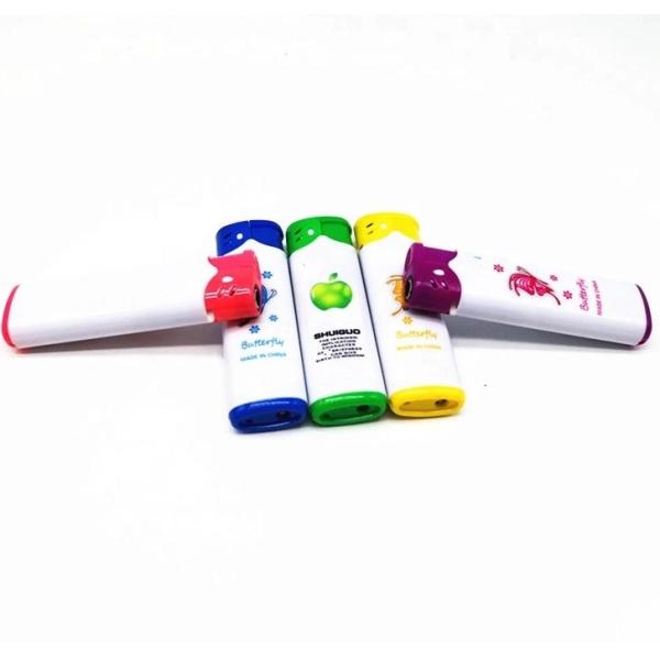 DY-F005 Torch Multi Colored Refillable Windproof Plastic Lighter for Model NO. DY-F005