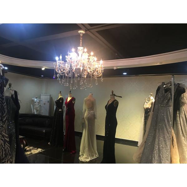 Comfortable Forging Middle Eastern Evening Dresses Sequin Long Beading Custom Size