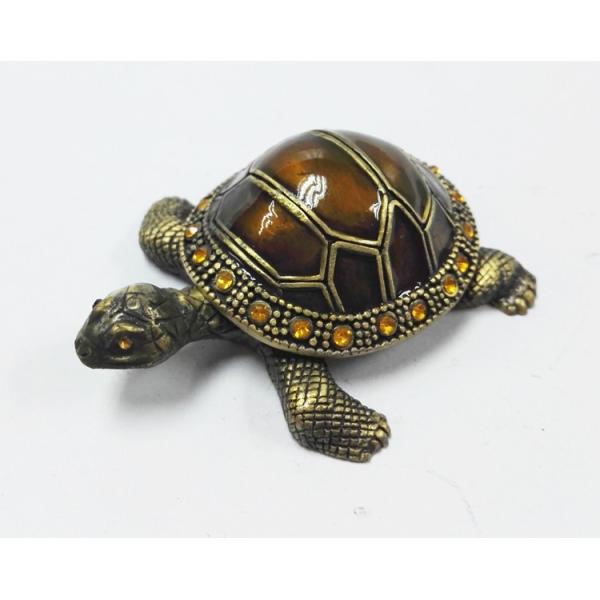 Home Decor Sea Turtle Enameled Trinket Boxes painted turtle trinket box