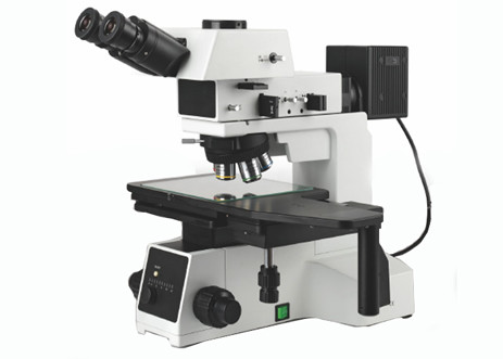 Trinocular Portable Metallurgical Microscope Transmission Light PL10X22mm 5W LED
