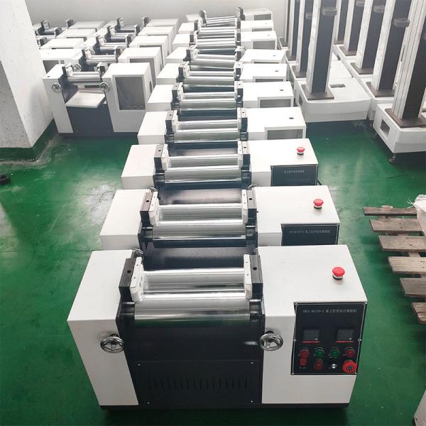 Laboratory Rubber Mixing Machine 380V 50HZ Open Type Two Roll Mill Equipment