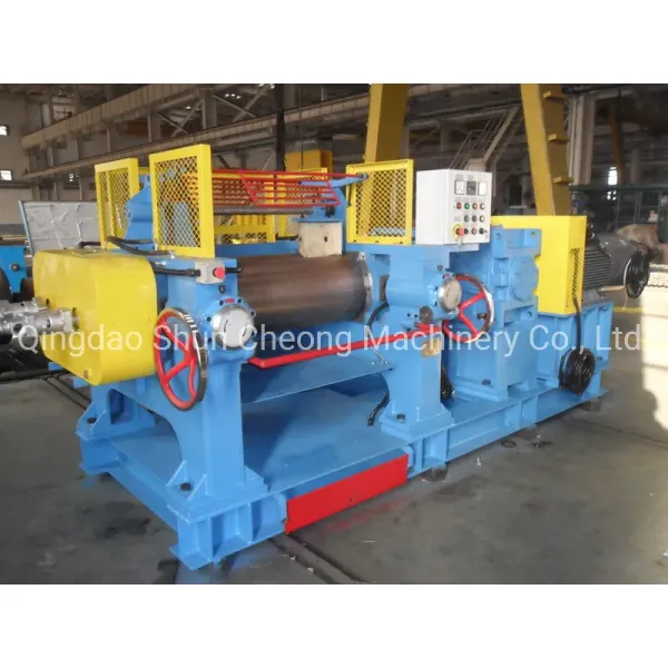 Rubber Mixing Mill Two Rolls Mill with Vanadium Titanium Alloy Rolls Overload Protection