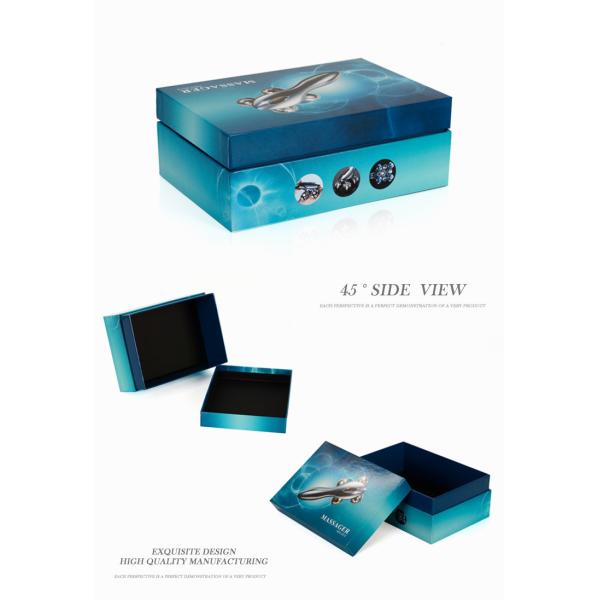 Beauty Instrument Paper Packaging Boxes , Custom Size Face Roller Gift Packaging Boxes