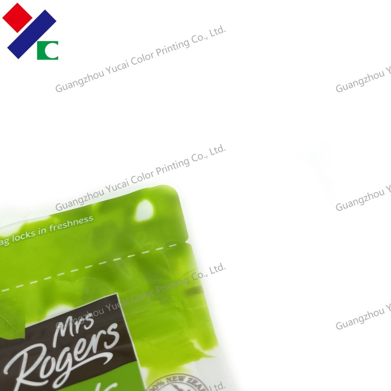 Square Flat Box Bottom Biodegradable Packaging Bags Zipper Eight Side Sealed