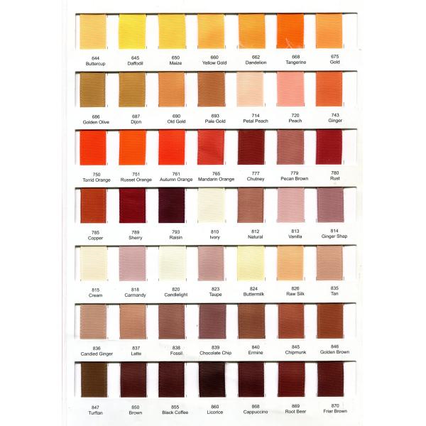 100% Polyester Ribbon Grosgrain Double Face Style Solid Colors 3mm Width Customizable