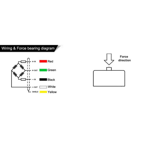 Compression type sub miniature button load cell 300kg 500kg