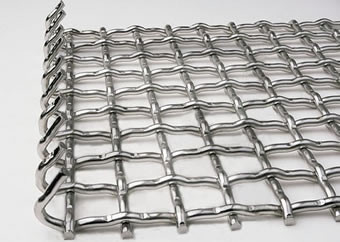 Square Opening Vibrating Wire Mesh Screen Steel Woven Aggregate Processing