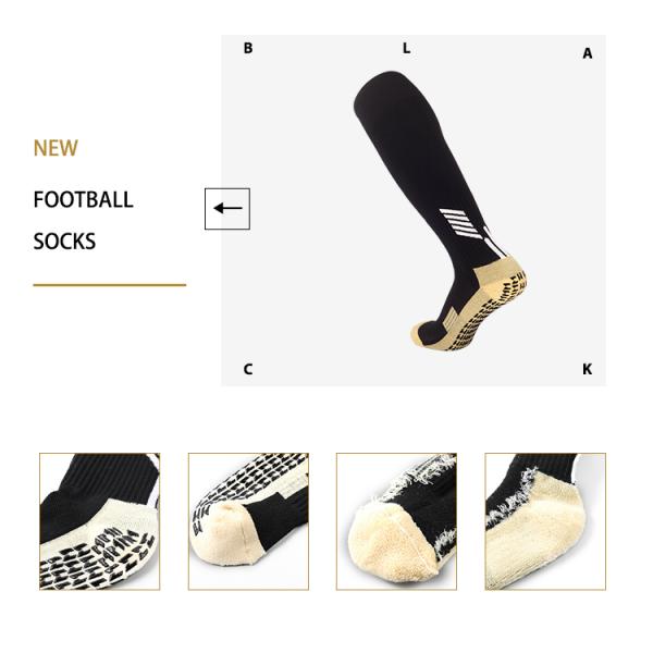 Polyamide Solid Pattern Sweat-absorbent Soccer Long Socks for Training at affordable