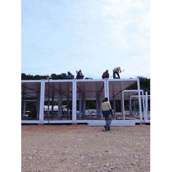 Reinforced Windproof Temporary Construction Camp Onsite Housing