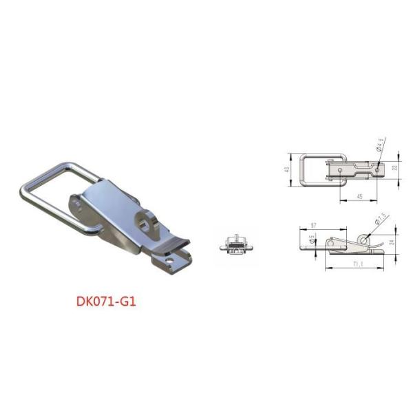 Rustproof SS201 SS316 Stainless Steel Over Centre Latch Without Hook