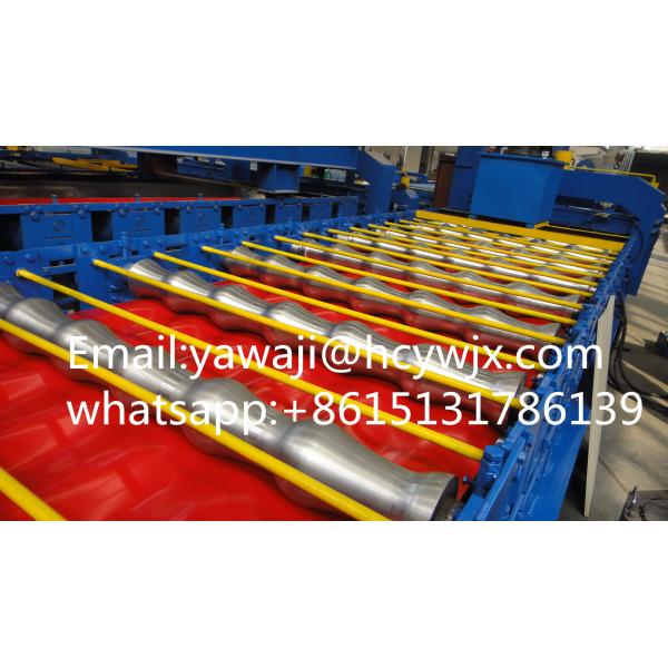 PPGI / GI Double Deck Roll Forming Machine For 0.3-0.6mm Thickness