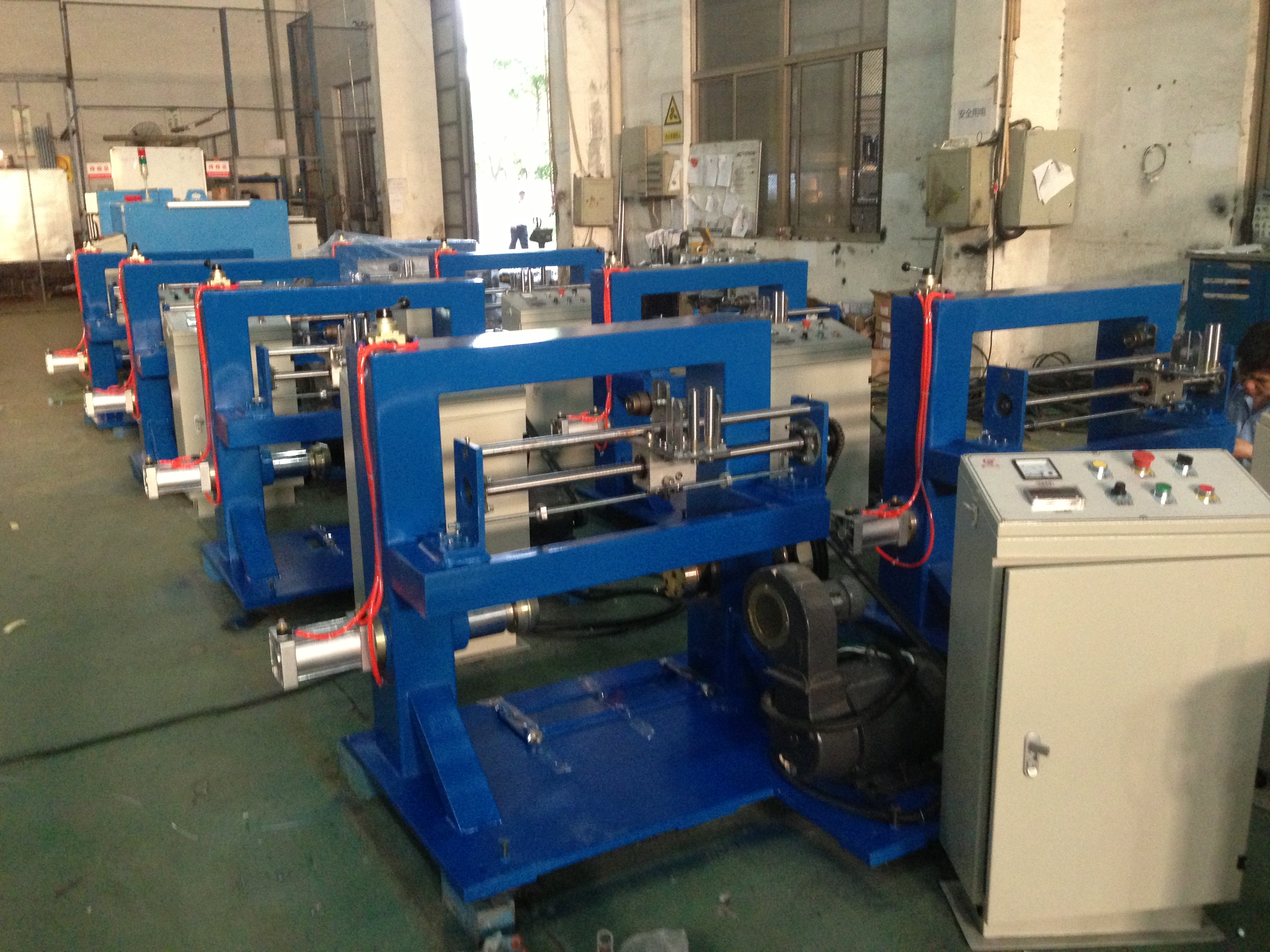 Wire Take Up PVC Extruder Machine Big Shaft Cable Sheathing Line