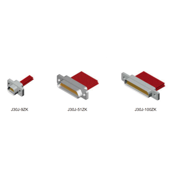 Miniature Rectangular Connector J30J-25ZKL 25 Pin Jack Female Connector