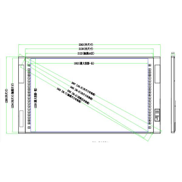 1920*1080 60Hz All In One Interactive Whiteboard Dual System