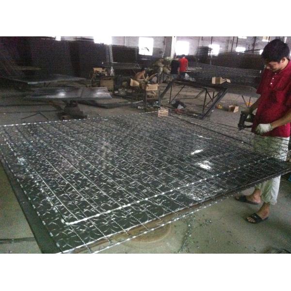 Continuous Durable Wire Mattress Spring Coil , Mattress Filler Spring Heat Treatment