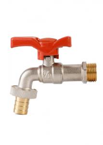 China DN15 Rustproof Brass Hose Faucet , Multipurpose Outside Tap Check Valve on sale