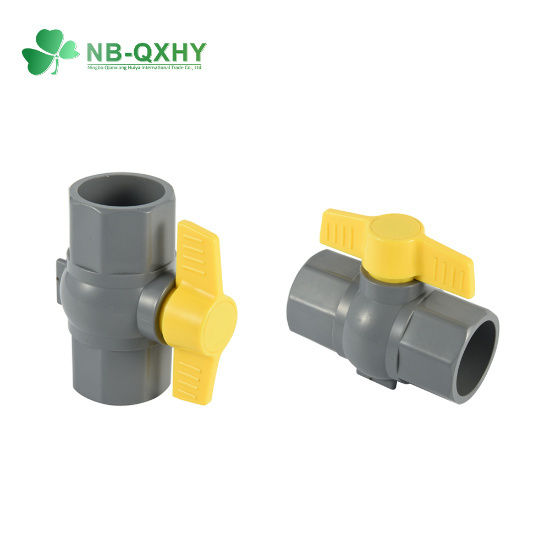 Customized Handle PVC Valve 1/2"-6" ANSI Socket Compact Ball Valve