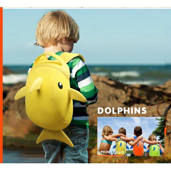Durable Double Shoulder Dolphin Backpack For Kids 100% Eco Friendly Material