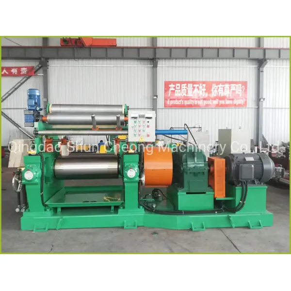 Rubber Mixing Mill Two Rolls Mill with Vanadium Titanium Alloy Rolls Overload Protection