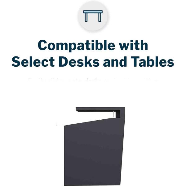 Efficiently Store Files Solid Hanging Desk Storage Box with Rear Cable Opening
