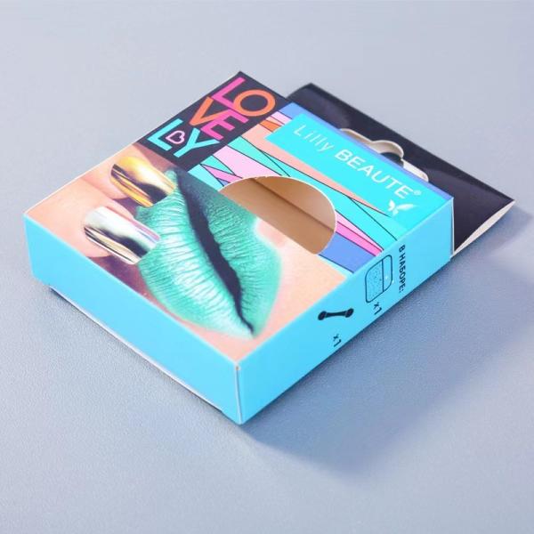 Chinese Factory Customized Elegant Eyelash Box Packaging with Window Display