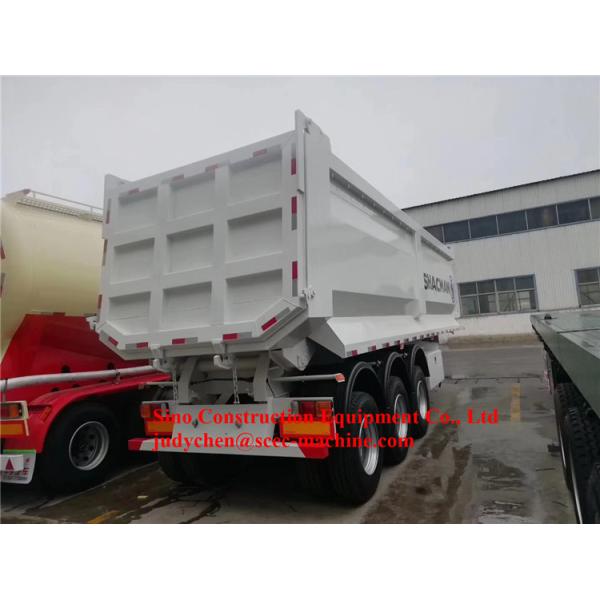 3 Fuwa Axles 50t Dump Semi Trailer 35cbm Dumper Box 13500 x 2500 x 3990mm