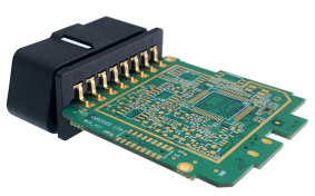 Temperature -30-80C PCB Auto Electrical Terminal Wire OBDII Right Angle Connector with Nickel Plating Gold-Plating