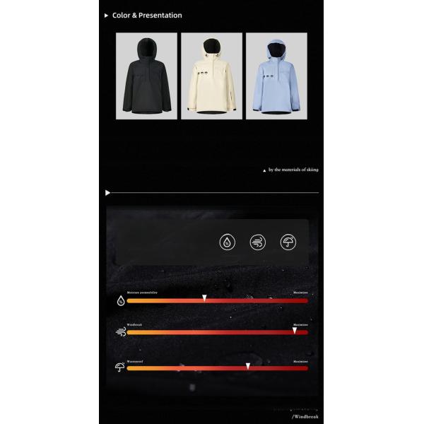 Polartec Quick Dry Soft Shell Ski Jacket Windproof and Heated for Winter Sportswear