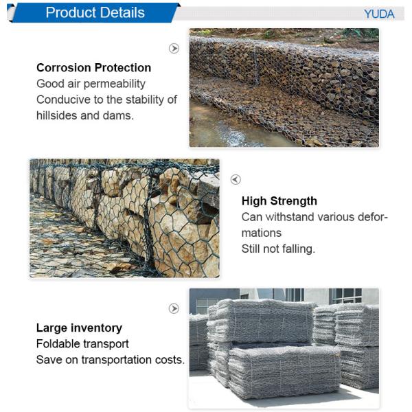 Rust Proof Welded Gabion Box Wire Mesh Gabions Retaining Wall