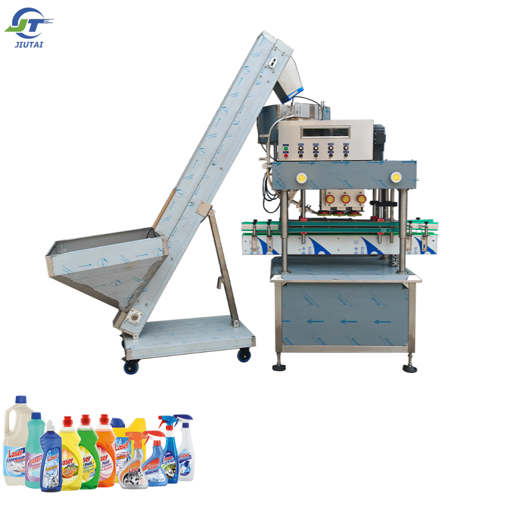 High Speed Servo Capping Machine Plastic Glass Bottle Screwing Automatic Drink Juice Aluminium Cap Locking for Jar
