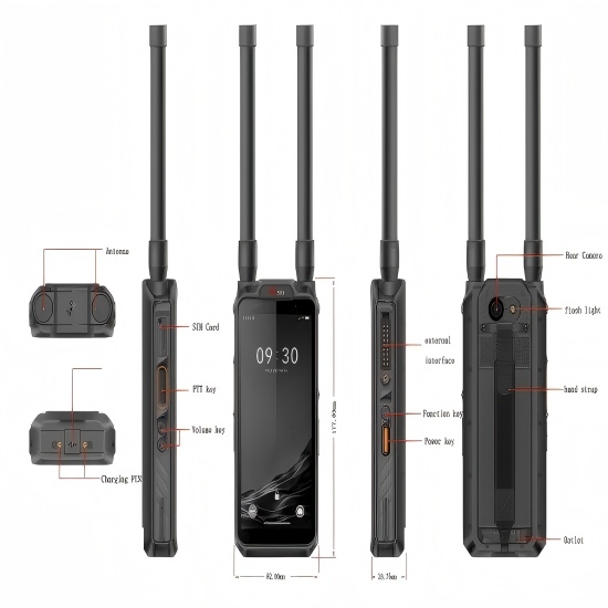 3 km Radius Detecting 10 drones simultaneously Anti Drone System Handheld/Portable Core Communication Frequency Bands