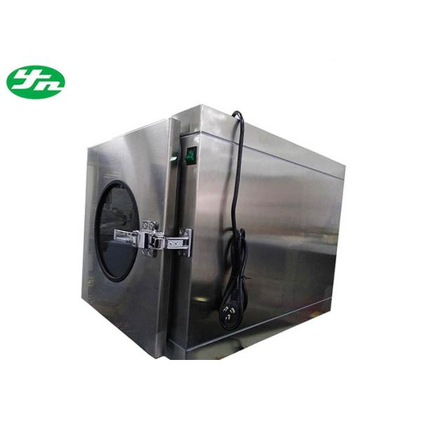 Foods Industry Cleanroom Pass Box Long Type With Rounded Observation Window