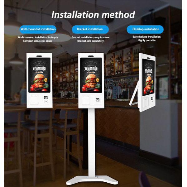 21.5 inch High-Performance Food Ordering Kiosk Machine With Dual-Screen Display for Enhanced Interaction