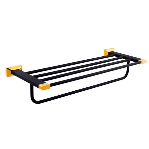 Solid Brass Bathrooms Sets Towel Shelf Brass Material Bath Towel Holder