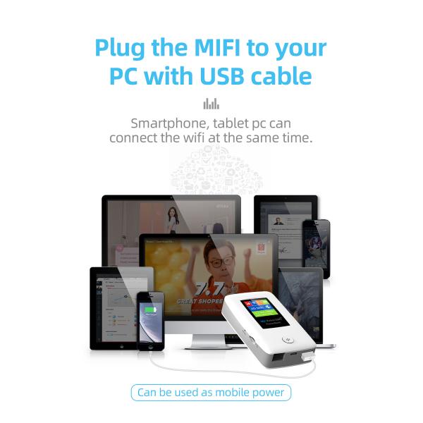5000mAh 4G WIFI Hotspot