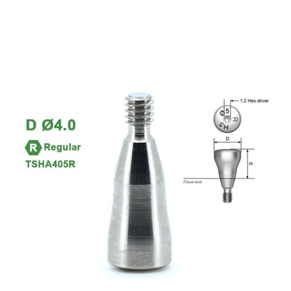 Osstem GS(TS)® Titanium Healing Abutment Compatible Hiossen Mini / Regular