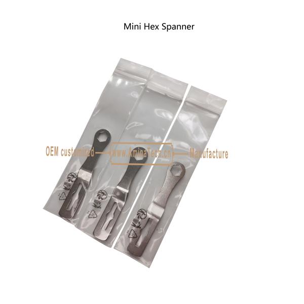 Aminatech Mini Hex Spanner 210 x 65 x10mm Accurate constructure, used for fixing the fret saw by kids